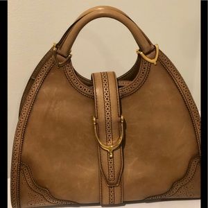 Gucci stir up top hand leather bag- with dust bag.